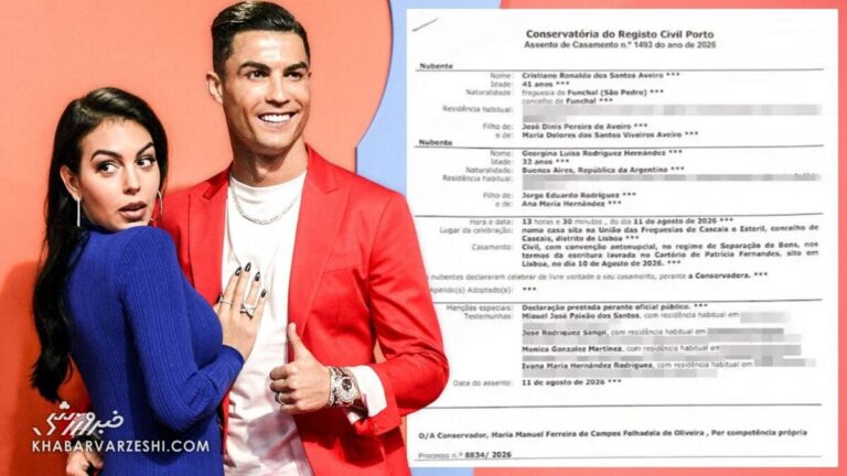 جزئیات توافق مالی پیش از ازدواج کریستیانو و جورجینا لو رفت؛ اگر رونالدو از همسرش طلاق بگیرد… +سند