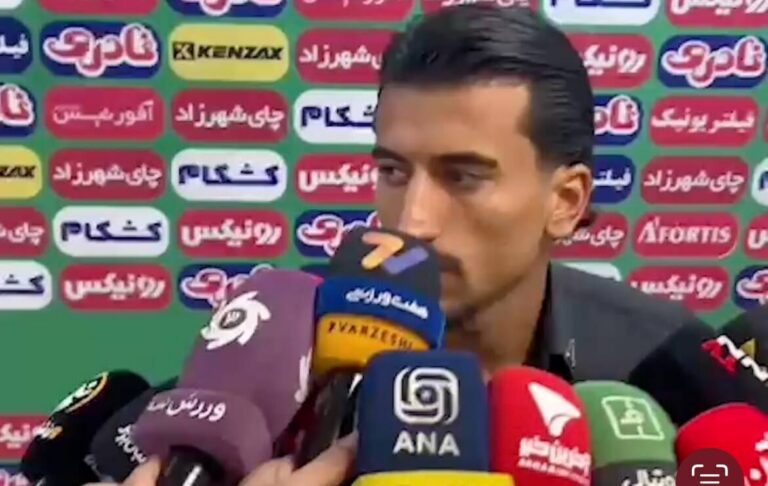 ویدیو| صالح حردانی جلوی خبرنگاران عذرخواهی کرد